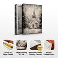 Vintage Church Christmas Wall Art IV by Tailored Canvases