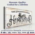 Vintage Farmhouse Homestead Sign by Tailored Canvases