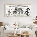 Vintage Farmhouse Homestead Sign by Tailored Canvases