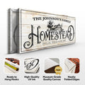 Vintage Farmhouse Homestead Sign by Tailored Canvases