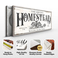 Vintage Homestead Sign II by Tailored Canvases