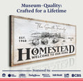 Vintage Homestead Sign IV by Tailored Canvases