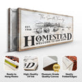 Vintage Homestead Sign IV by Tailored Canvases