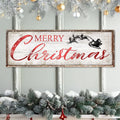 Vintage Merry Christmas Sign by Tailored Canvases