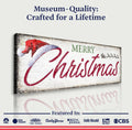 Vintage Merry Christmas Sign IV by Tailored Canvases