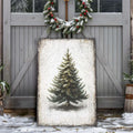 Vintage Pine Tree Christmas Wall Art by Tailored Canvases