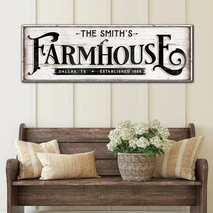 Vintage Rust Farmhouse Sign III by Tailored Canvases