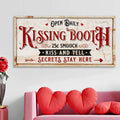 Vintage Rustic Kissing Booth Sign IV by Tailored Canvases