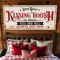 Vintage Rustic Kissing Booth Sign IV by Tailored Canvases