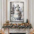 Vintage Snowman Christmas Wall Art II by Tailored Canvases