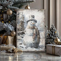 Vintage Snowman Christmas Wall Art II by Tailored Canvases