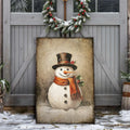 Vintage Snowman Christmas Wall Art IV by Tailored Canvases