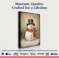 Vintage Snowman Christmas Wall Art IV by Tailored Canvases