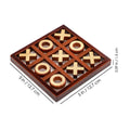 Vintage Tic-Tac-Toe Wooden Board Game by DailySale