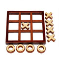 Vintage Tic-Tac-Toe Wooden Board Game by DailySale