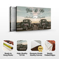 Vintage Truck Themed We Got This Couple Sign by Tailored Canvases
