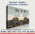 Vintage Truck Themed We Got This Couple Sign by Tailored Canvases