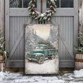 Vintage Truck With Christmas Tree Wall Art by Tailored Canvases