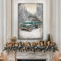 Vintage Truck With Christmas Tree Wall Art by Tailored Canvases