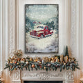 Vintage Truck With Christmas Tree Wall Art II by Tailored Canvases