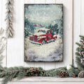 Vintage Truck With Christmas Tree Wall Art II by Tailored Canvases