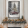 Vintage Truck With Christmas Tree Wall Art III by Tailored Canvases