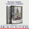 Vintage Truck With Christmas Tree Wall Art III by Tailored Canvases