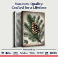 Vintage Winter Pine Cone Christmas Wall Art by Tailored Canvases