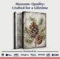 Vintage Winter Pine Cone Christmas Wall Art II by Tailored Canvases