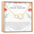 Violin Teacher Necklace by Dear Ava