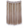 VIP BandX Halo Hair Extensions 100% Human Hair, Silky Straight 18 Inch, Invisible Wire with Clips