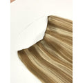 VIP BandX Halo Hair Extensions 100% Human Hair, Silky Straight 24 Inch, Invisible Wire with Clips