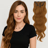 VIP ClipeX Clip-In Hair Extensions 100% Human Hair, Body Wave 24 Inch (170g) Full Head Set