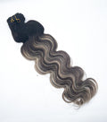 VIP ClipeX Clip-In Hair Extensions 100% Human Hair, Body Wave 24 Inch (170g) Full Head Set