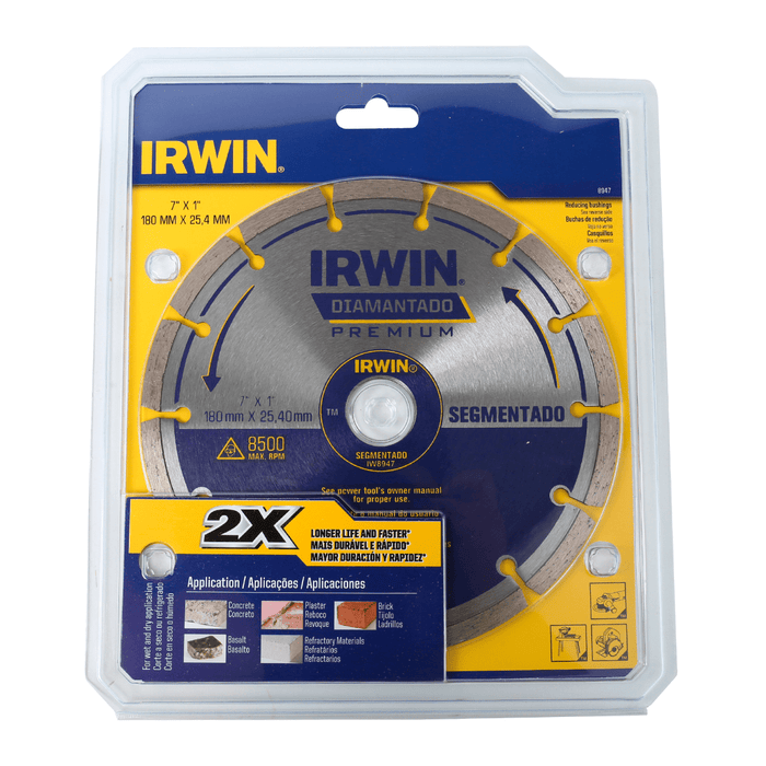 Diamond IRWIN 7" x 1" 180 mm x 25.4 mm Saw Blade by Price Is Right Miami