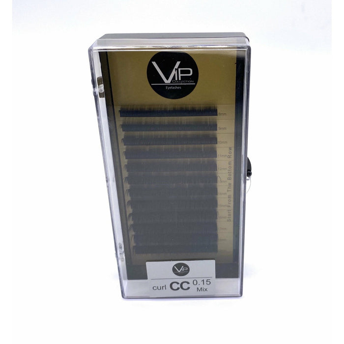 VIP Faux Mink Lash Extensions 0.15 mm CC Curl | 12-Line Mix Tray