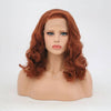 VIP Extensions Copper Red Body Wave Bob Synthetic Lace Front Wig 14" 350 (56)