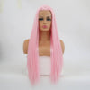 VIP Extensions Light Pink Straight Synthetic Lace Front Wig 24" 2317 (95)
