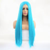 VIP Extensions Turquoise Blue Straight Synthetic Lace Front Wig 24" 2512 (98)