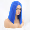 VIP Extensions Royal Blue Straight Bob Synthetic Lace Front Wig 14" 517 (34)