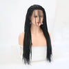 VIP Extensions Off Black Braided Synthetic Lace Front Wig, 24", Color 1B (2)