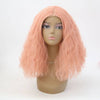 VIP Extensions Peach Pink Water Wave Bob Synthetic Lace Front Wig 16" 1532