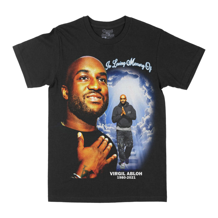 Virgil Abloh "In Memory Of" Graphic Tee by Obsessed with graphic tees