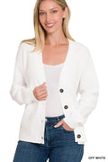 Viscose Sweater Cardigan: 6 Colors by Boutique 23
