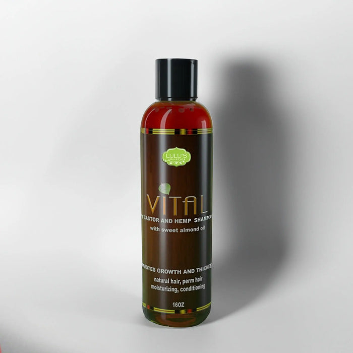 Vital Castor & Hemp Shampoo – Growth & Strength for Dry Scalp by Lulu’s Holistics