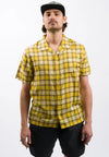 Volcom Stone Facet Woven Short Sleeve Shirt - Seedy Yellow