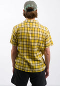 Volcom Stone Facet Woven Short Sleeve Shirt - Seedy Yellow by Swell-O-Phonic