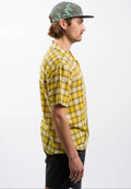Volcom Stone Facet Woven Short Sleeve Shirt - Seedy Yellow by Swell-O-Phonic