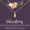 Volunteer Appreciation Necklace by Dear Ava