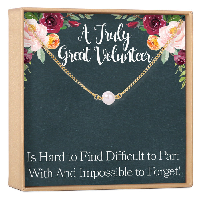 Volunteer Appreciation Necklace, Multiple Styles by Dear Ava